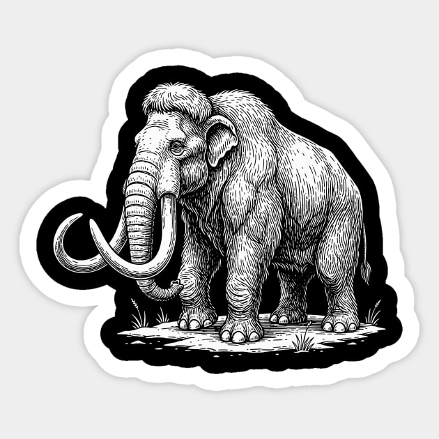 Woolly mammoth Sticker by CreativeSage